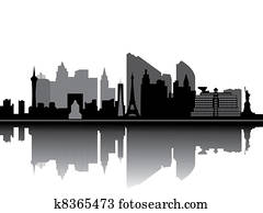 Las vegas skyline Las vegas skyline