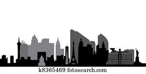 Las vegas skyline Las vegas skyline