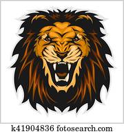 Lion head illustration Lion head illustration