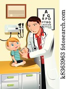 Pediatrician with child Pediatrician with child