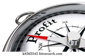 profit concept compass