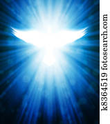 shining dove with rays shining dove with rays