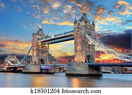 Tower Bridge in London, UK