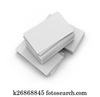 visitekaartje, en, stapel, van, zakelijk