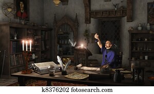 Alchemist in his Study Alchemist in his Study