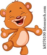 Cheerful teddy bear Cheerful teddy bear