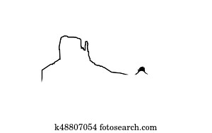 Icon of wilderness landmark. Grand canyon. Icon of wilderness landmark. Grand canyon.