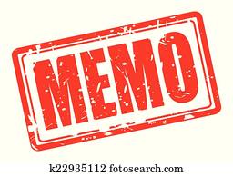 memorando, vermelho, selo, texto