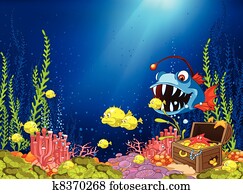 Ocean Underwater Cartoon Ocean Underwater Cartoon