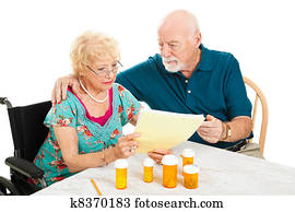 par velho, -, médico, contas