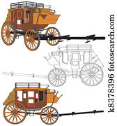 כירכרת נוסעים, בלי, סוסים