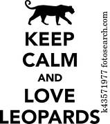 behalten, gelassen, und, liebe, leoparde behalten, gelassen, und, liebe, leoparde