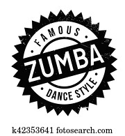 Famous dance style, zumba stamp Famous dance style, zumba stamp