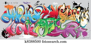 graffiti, wand graffiti, wand