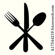 Knife, fork and spoon Knife, fork and spoon