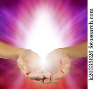 Purple Magenta Healing Energy