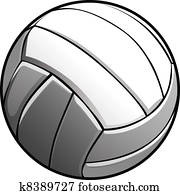 Volleyball Ball Vector Image Icon Volleyball Ball Vector Image Icon