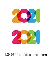 2021, ראש שנה, איקון, וקטור, דוגמה