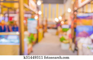 blurred image of people at trade show blurred image of people at trade show