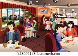 Business People Having Lunch Together