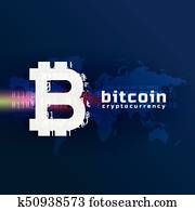 crypto, bitcoin, 貨幣符號, 矢量, 背景