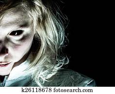 Demon-like Woman with Black Eye Demon-like Woman with Black Eye