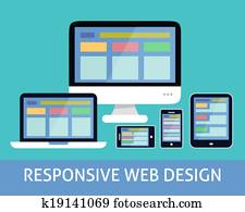 Responsive web design concept Responsive web design concept