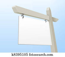 White Real Estate Sign
