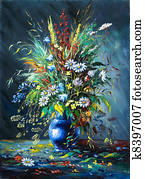 ריח, של, פרחים פראיים, ב, a, אגרטל