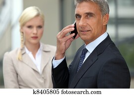 Business appointment outdoors