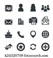 Contact icons Contact icons