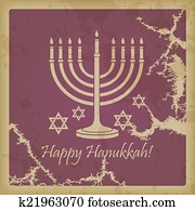 Happy Hanukkah vintage Happy Hanukkah vintage