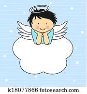 Angel wings on a cloud Angel wings on a cloud