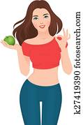 Beautiful slim girl on a diet Beautiful slim girl on a diet