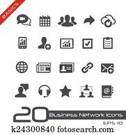 Business Network Icons // Basics Business Network Icons // Basics