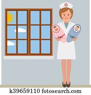 Nurse and the twins Nurse and the twins