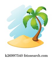 Palm tree island Palm tree island