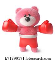 boxing teddy bear