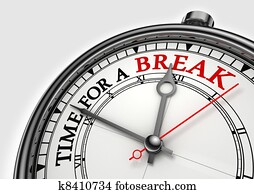 time fora break concept clock time fora break concept clock