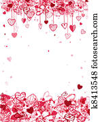 Valentine frame design with space for your text Valentine frame design with space for your text