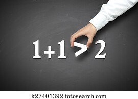 zakelijk, synergy, concept