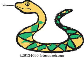 ציור היתולי, נחש