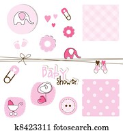 Baby shower elements Baby shower elements