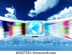 Broadband internet concept Broadband internet concept