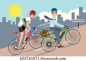 elétrico, bicicleta