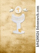 first communion card vertical parchment chalice first communion card vertical parchment chalice