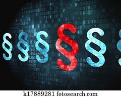 Law concept: Paragraph on digital background Law concept: Paragraph on digital background