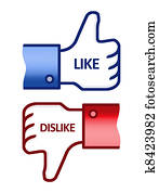 Like Dislike Thumb Up Sign Like Dislike Thumb Up Sign