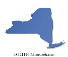 Map of New York - USA Map of New York - USA