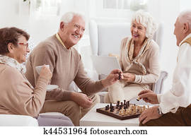 spelande schacker, tillsammans